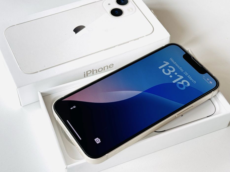 НОВ! Iphone 13 mini 256GB White 100% Батерия! Гаранция 6 месеца
