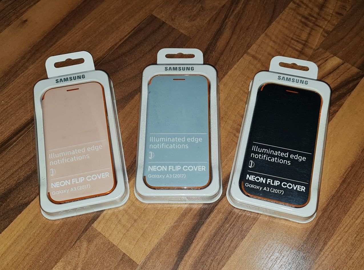 Husa flip smart activa originala Samsung Neon Flip Cover A3 2017 A320