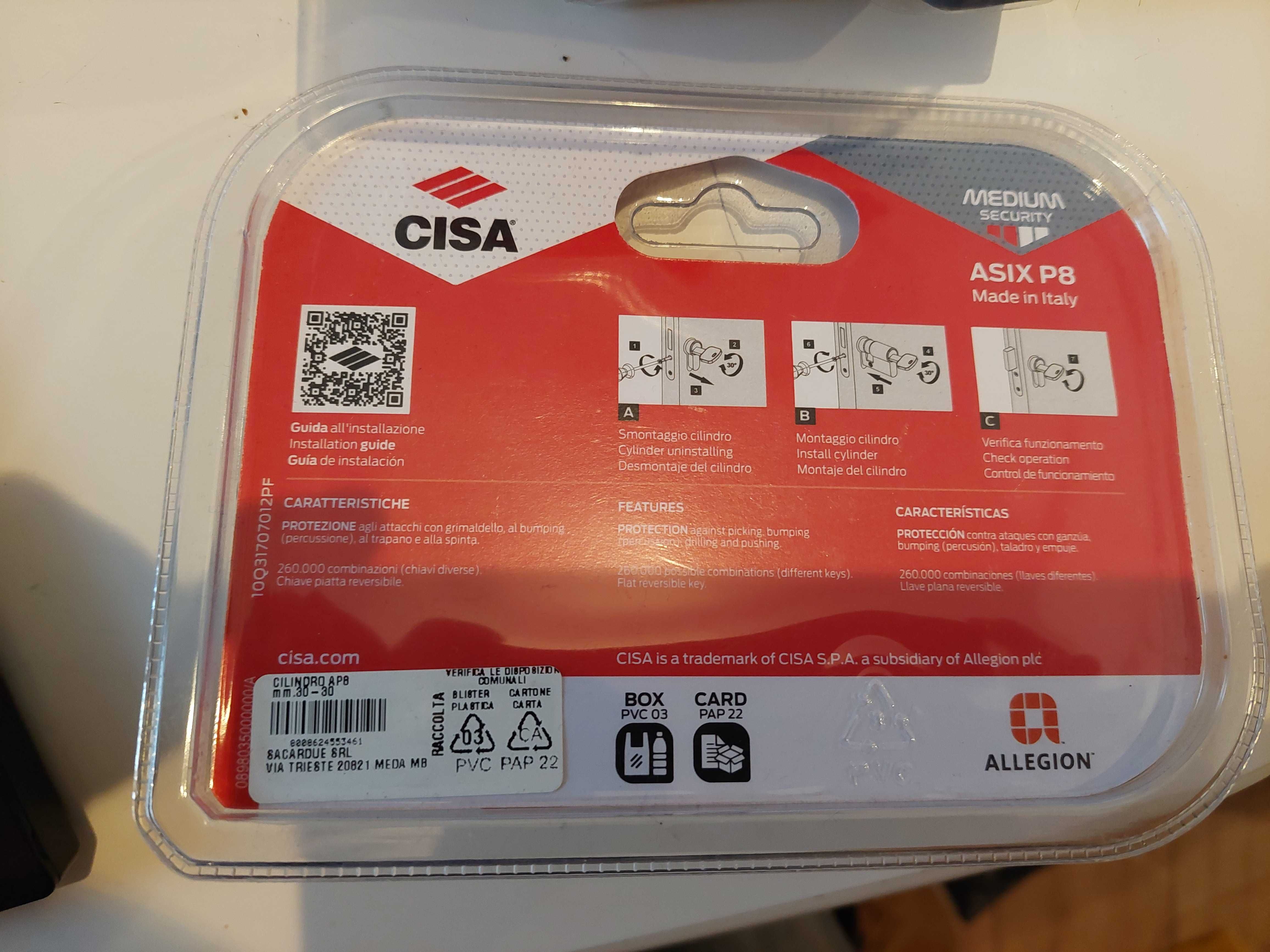 CISA -Патронници с ключове