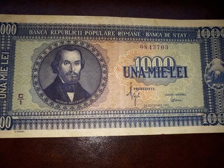 Bancnotă veche, 1000 lei 1950,