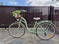 Bicicleta dama NEFOLOSITA Davi Emma verde cu cos de rachita