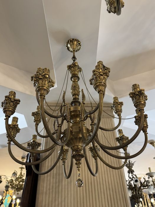 Candelabru bronz masiv- nisipiu-14 brate