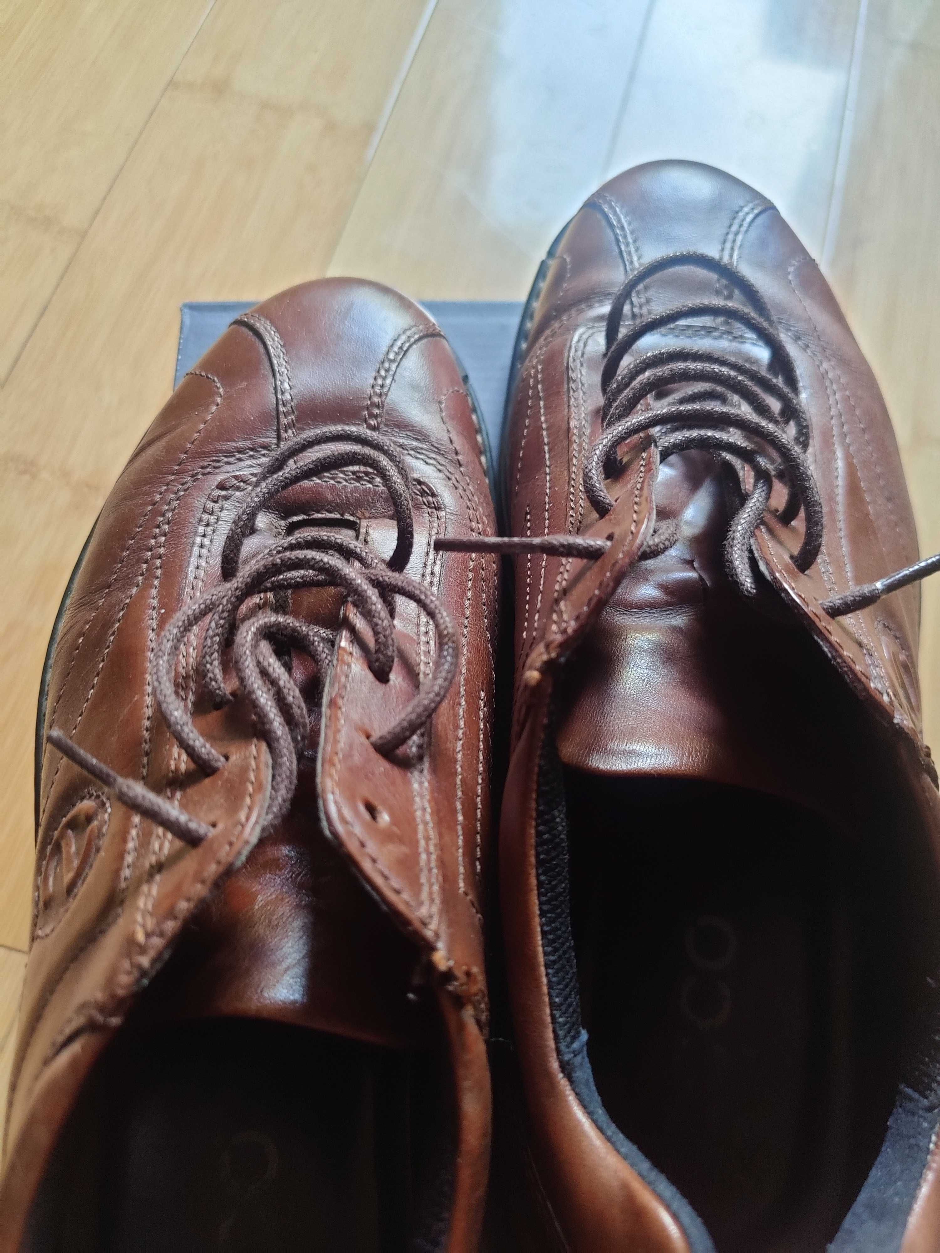 Pantofi casual bărbați piele naturala maro ECCO 45/46