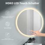 Oglinda baie rotunda,ilumin LED,functie dezaburire,REDUSA de la 700RON
