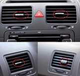 Clemă buton grilă reglaj ventilatie AC VW Golf 5 GTI Jetta A5 MK5
