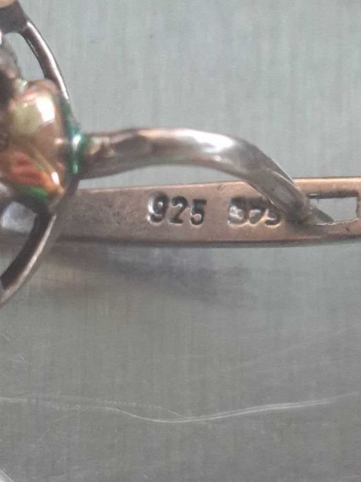 Серьги и кольцо (Серебро+золото)