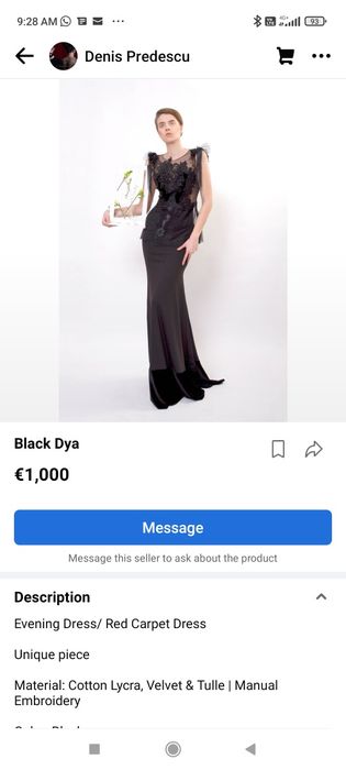Vand rochie seara nepurtata