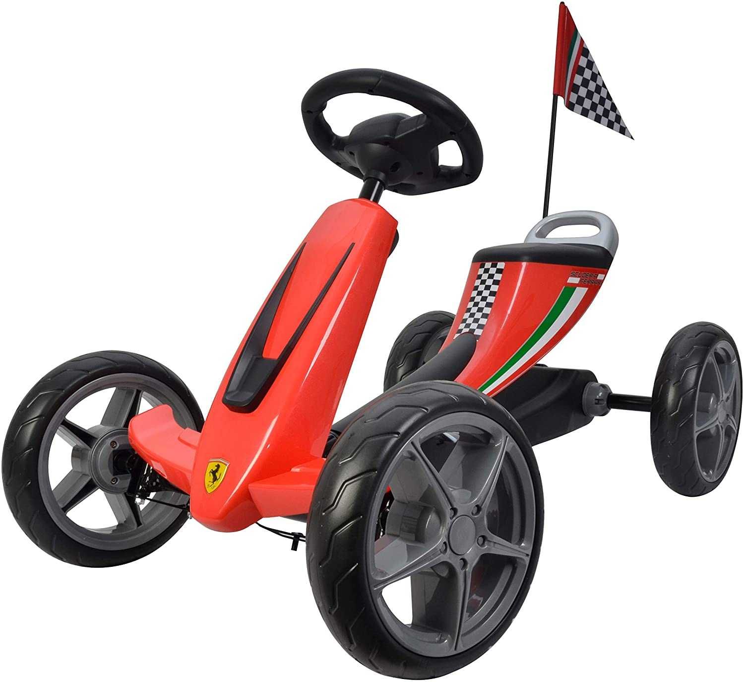 Ferrari Go Kart (licentiat)pentru copii, rosu - livrare gratuita!