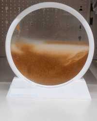 Декоративен 3D пясъчен часовник с червен пясък 17,5 см