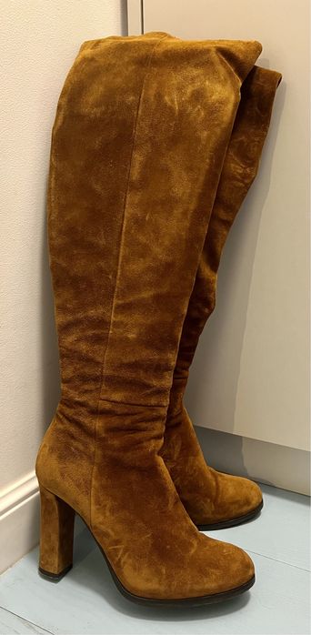 Cizme lungi maro Musette mărimea 38