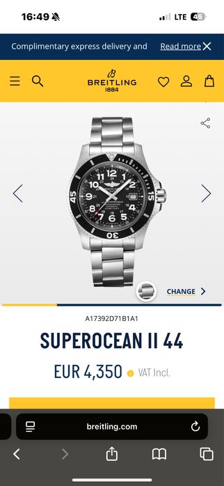 Breitling SuperOcean 2 - 44mm COSC