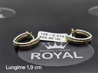 Bijuteria Royal: Cercei aur 14k/2.27 gr