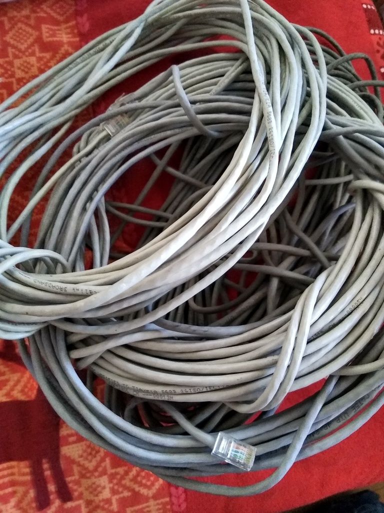 Cablu internet UTP 24awg,cat 5e/cablu tv, cablu telefon fix