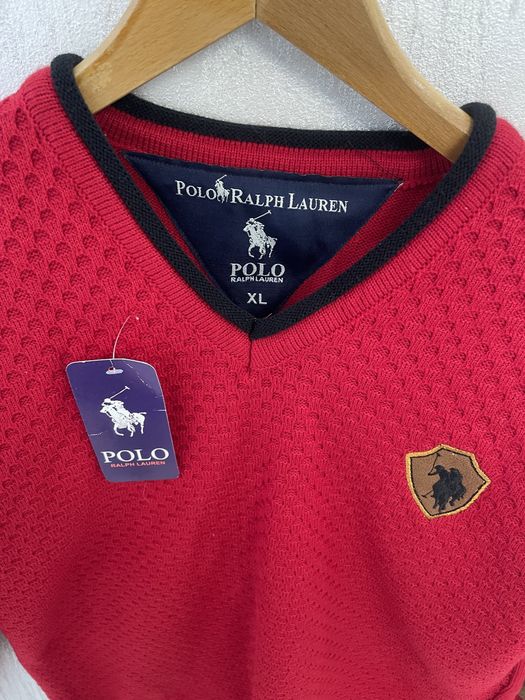 Червен пуловер мъжки от Polo ralph lauren