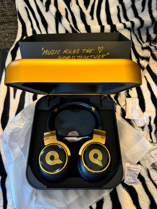 Casti audio AKG N90Q audiofil gold ca noi perfecte pachet complet