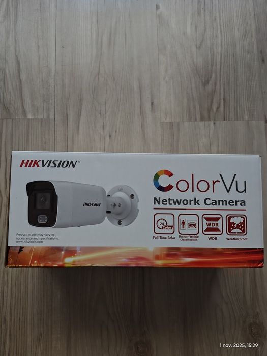 Cameră IP Hikvision Full Color DS-2CD2047G2-L – ca nouă, imagine color