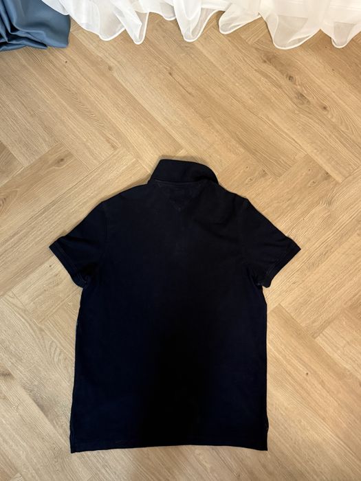 Tricou polo albastru tommy