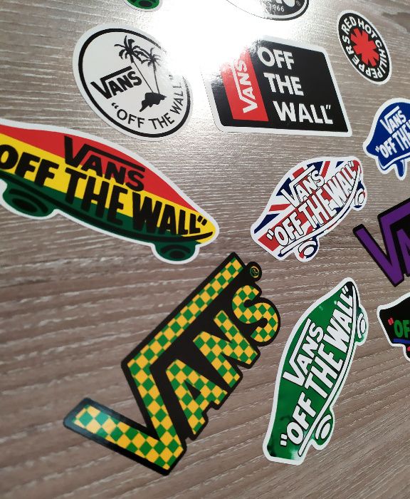 Стикери VANS ВАНС нови! лист А4 - 14 бр общо Sticker