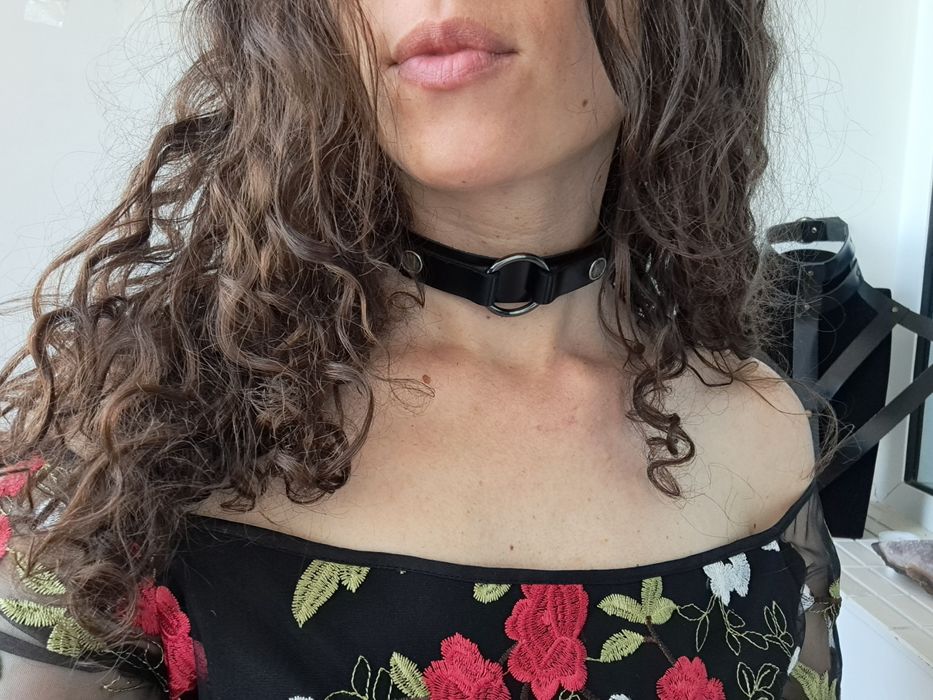 Choker din piele naturala