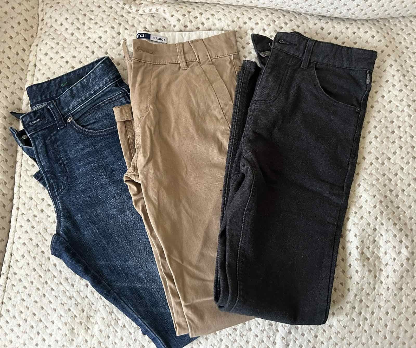 Дънки и панталони за момче Benetton, Okaidi, Zara - 140 cм.