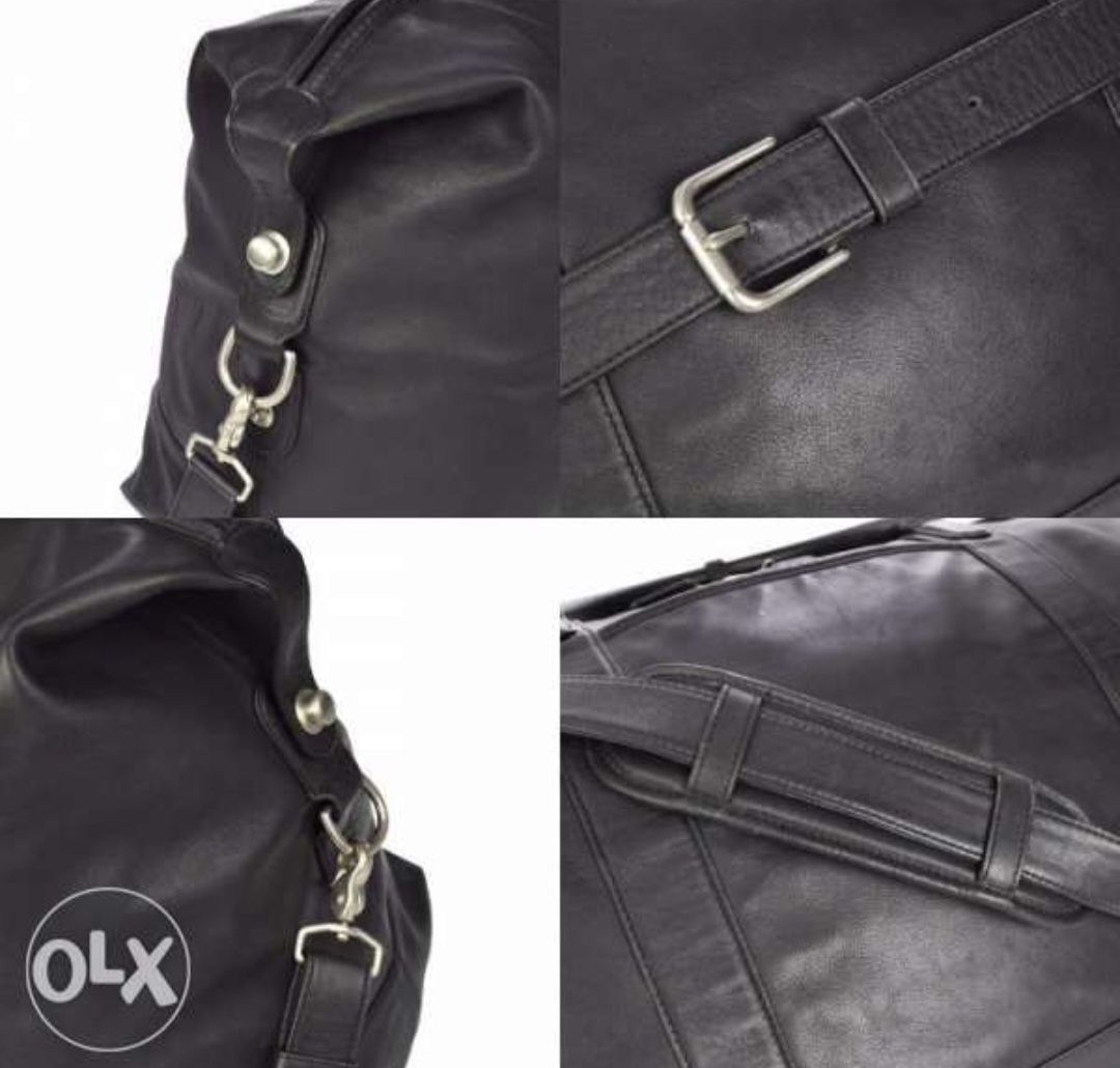 Кожен сак | Пътна чанта от естествена кожа COACH Logos 2 Way