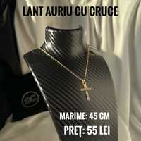 Lant / Colier Auriu cu cruce