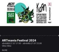 Bilet Artmania Sibiu - ziua 2 - cap de afiș KORN