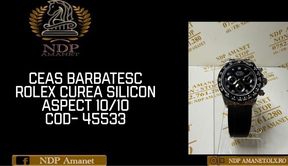 NDP Amanet Braila Rolex Curea Silicon(45533)