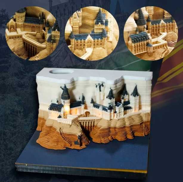 3дКалендарь-сувенир 2024 в стиле замка из Harry Potter