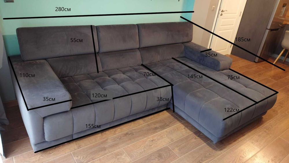 Ъглов диван BELDOMO Сплиф