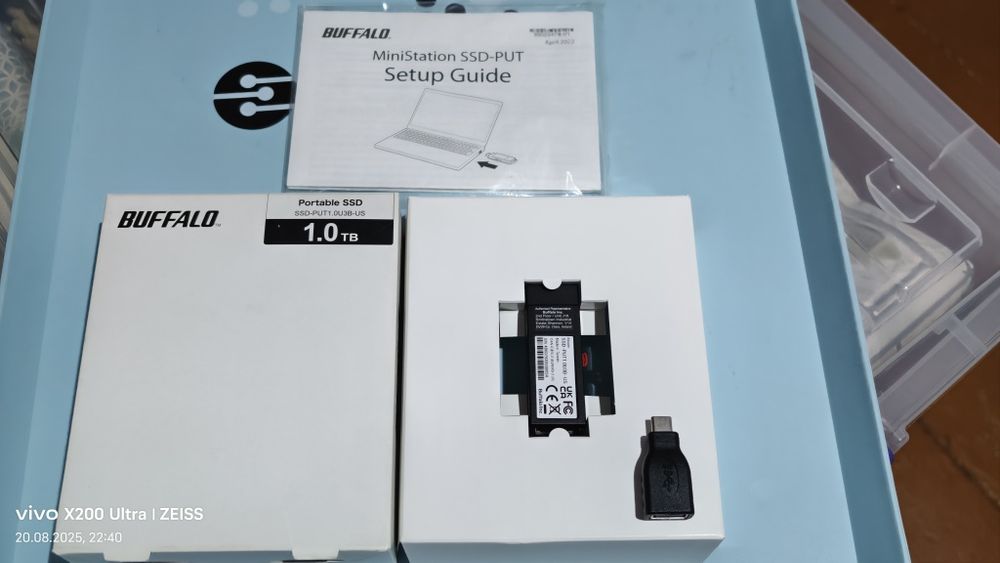 Скоростная Usb Флешка BUFFALO External SSD 1TB  USB 3.2 Gen 2