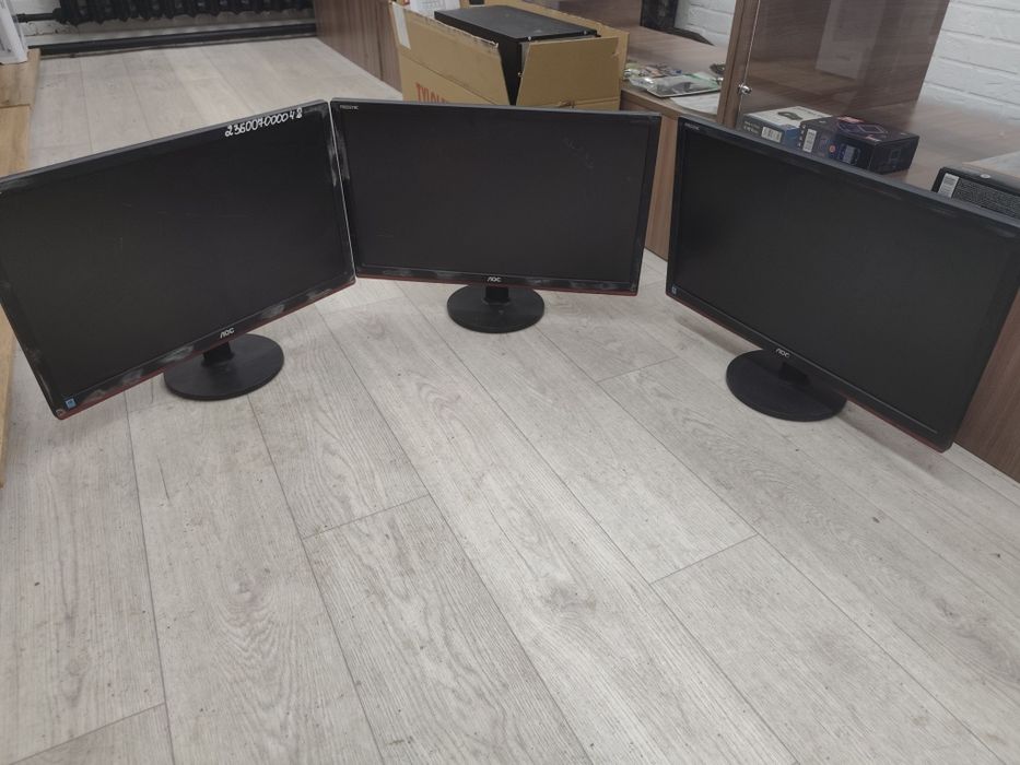 3 монитора рабочие 22 дюйма