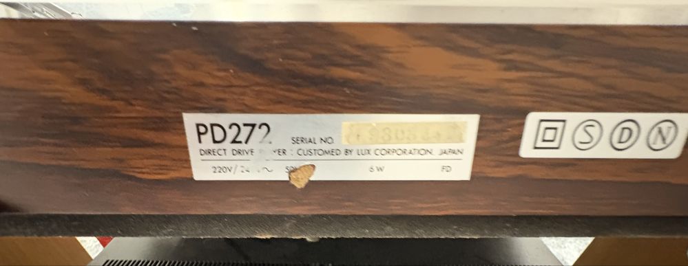 Pickup Luxman PD 272