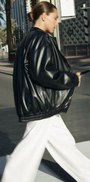 Кожено яке бомбър Канада унисекс