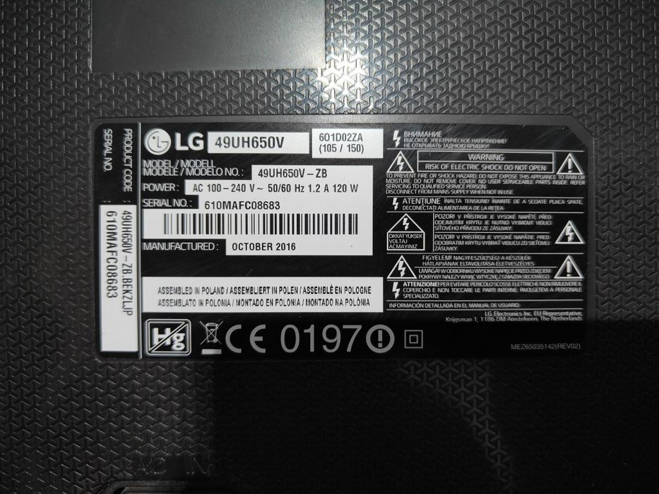 Tv LG 49 de inchi de vanzare