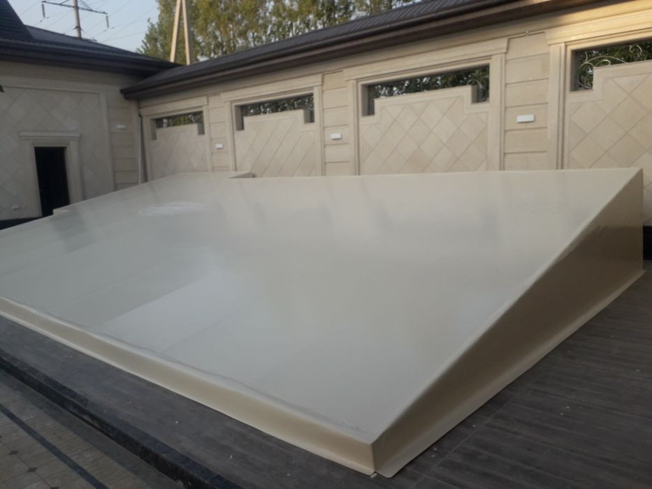 Банер баннер тент бассейн фантан установка