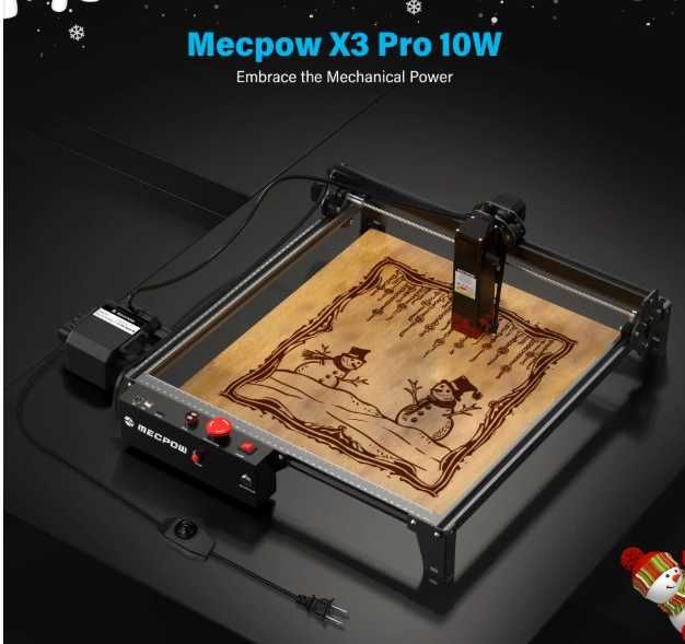 Mecpow Pro Laser 10W optic real, 410x400mm +Air assist +Pat laser -NOU