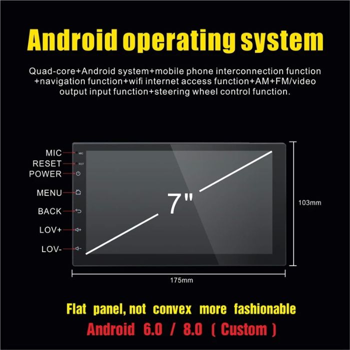 Navigatie Auto 2 Din universala 7 inch Android , GPS WiFi Waze-Noua.