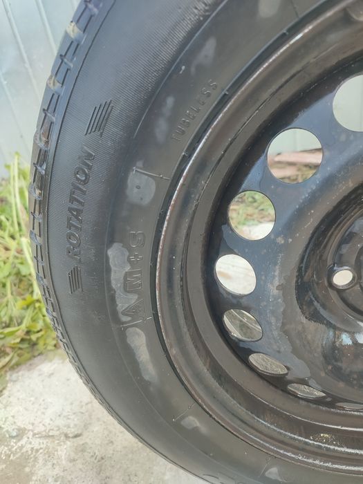 Jante 195/65/r15  opel cu cauciucuri m s