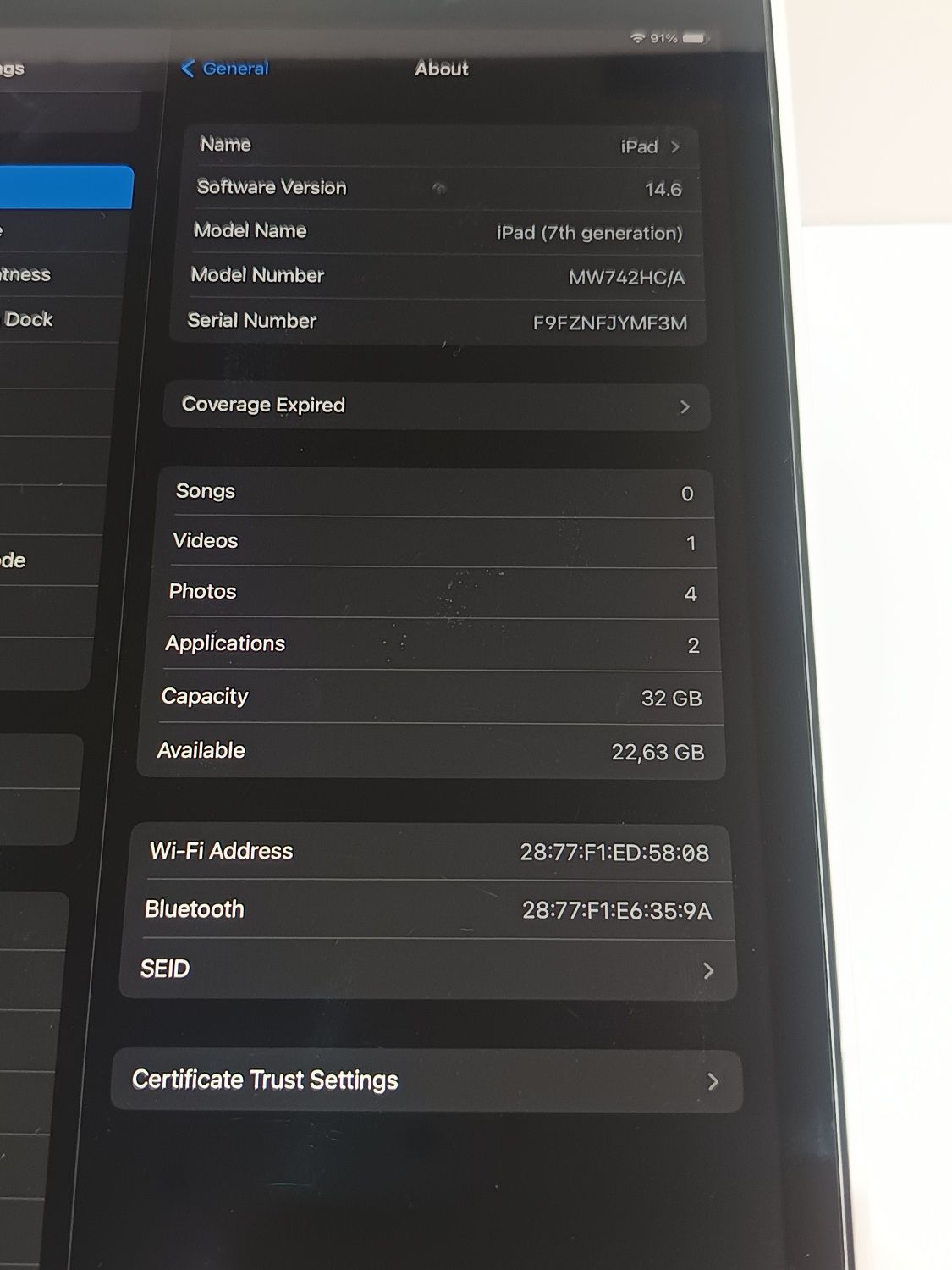Таблет Apple 10.2-inch iPad 7 Wi-Fi 32GB - MW742HC/A
