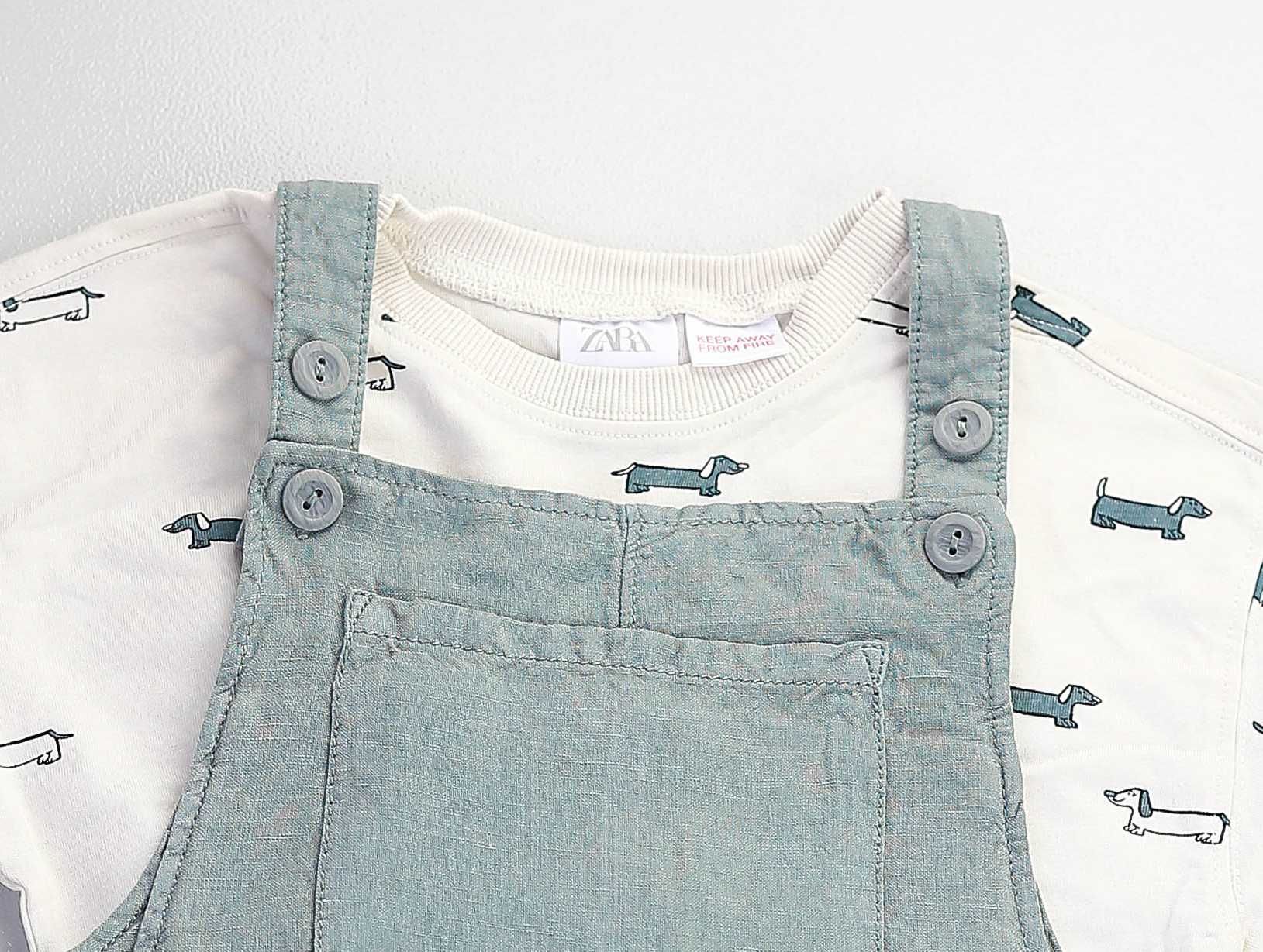 Чисто ново разкошно ленено гащеризонче на марката ZARA.
