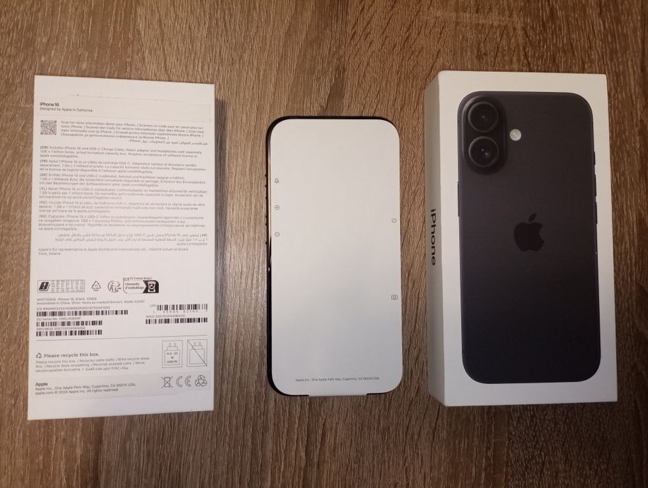 iPhone 16, 6.1", 8GB/12GB, Black