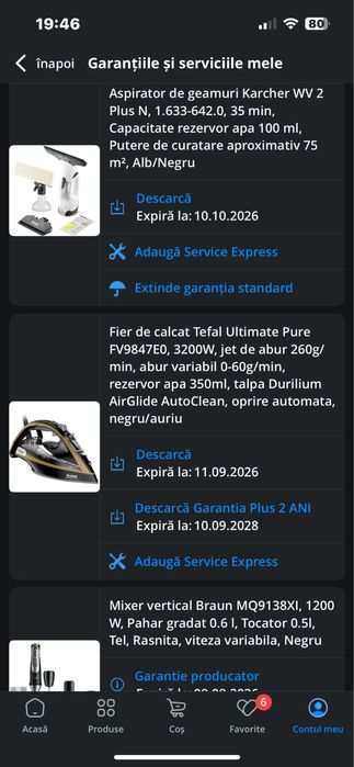 Fier de calcat Tefal Ultimate Pure 3200W-nou, fara ambalaj original