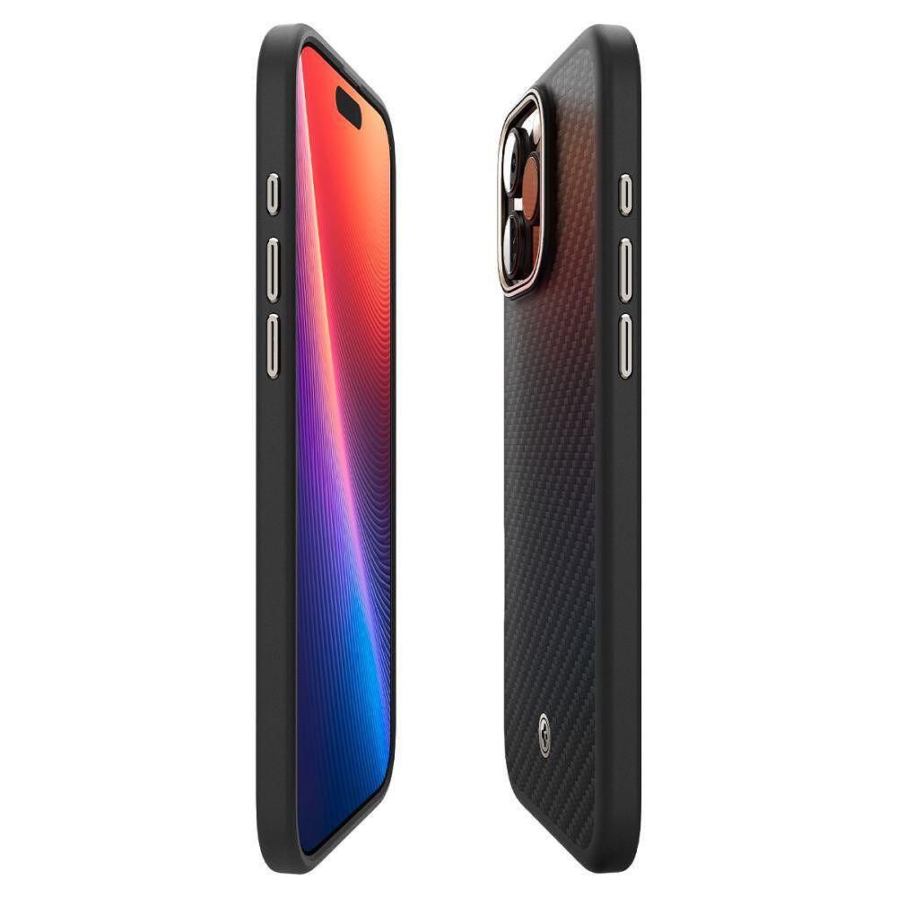Кейс spigen enzo aramid mag magsafe за iphone 16 pro max - black/natur