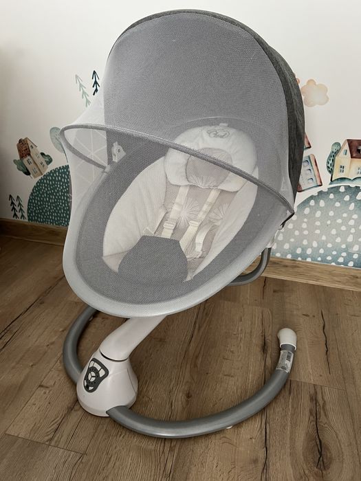 Детска сива електронна люлка Cangaroo Cloud