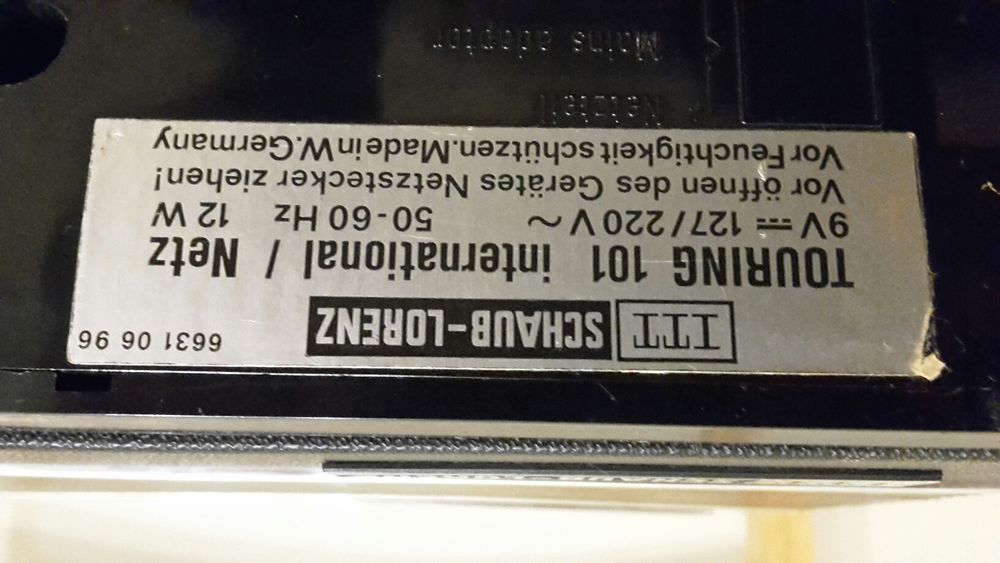 ITT-SCHAUB-LORENZ-Touring 101-Радио