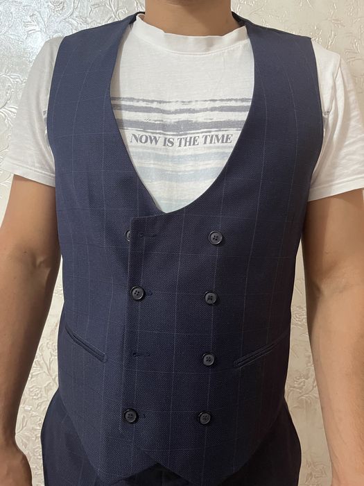 Костюм шалбар темно-синие