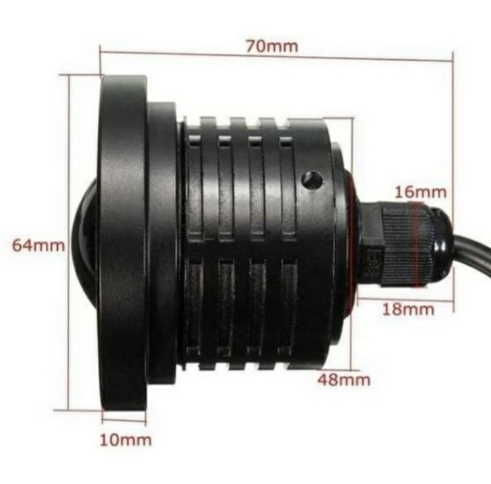 Лед халогени с ангелски очи 12v-64мм. - А2283-8
