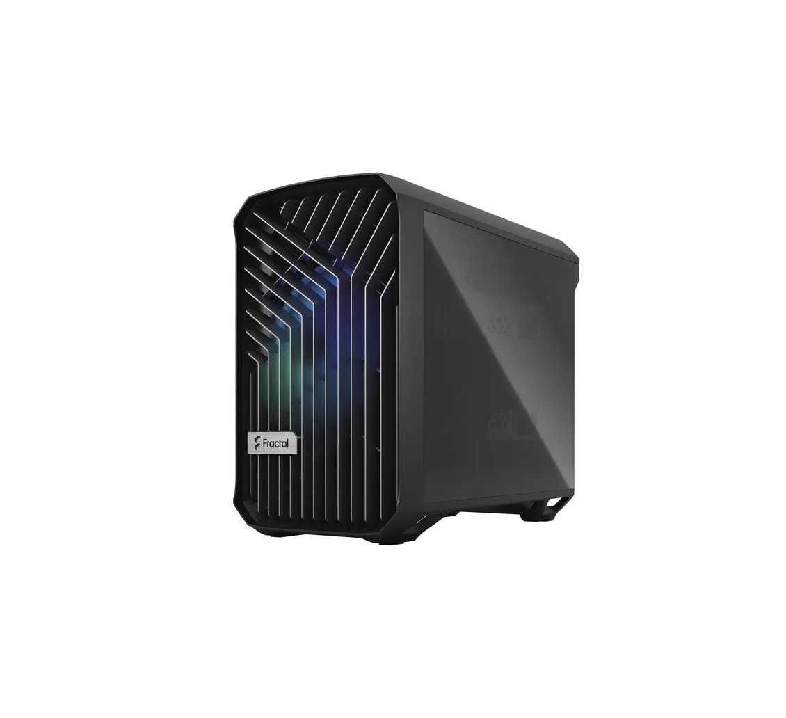 ^Корпус Fractal Design Torrent Nano - Black RGB TG Light Tint
