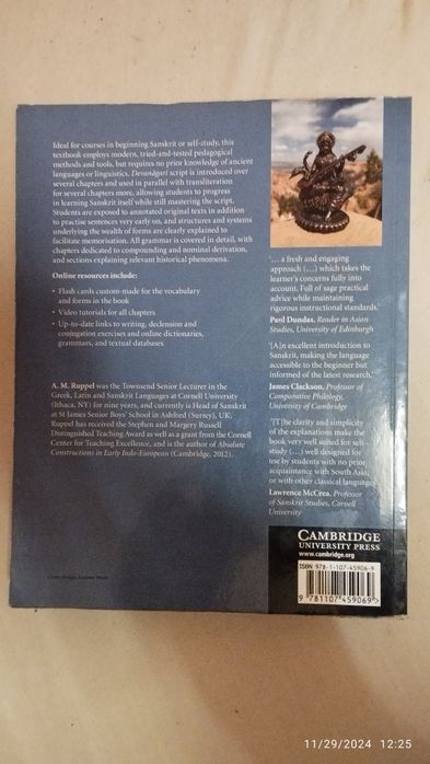 Cartea The Cambridge introduction to Sanskrit
150ron +tran